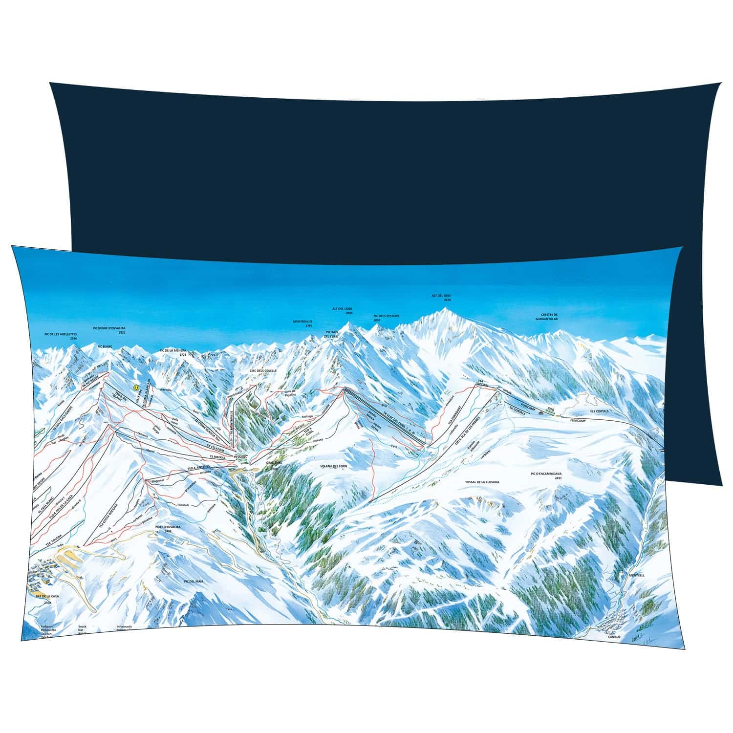 Coussin andorre grau roig