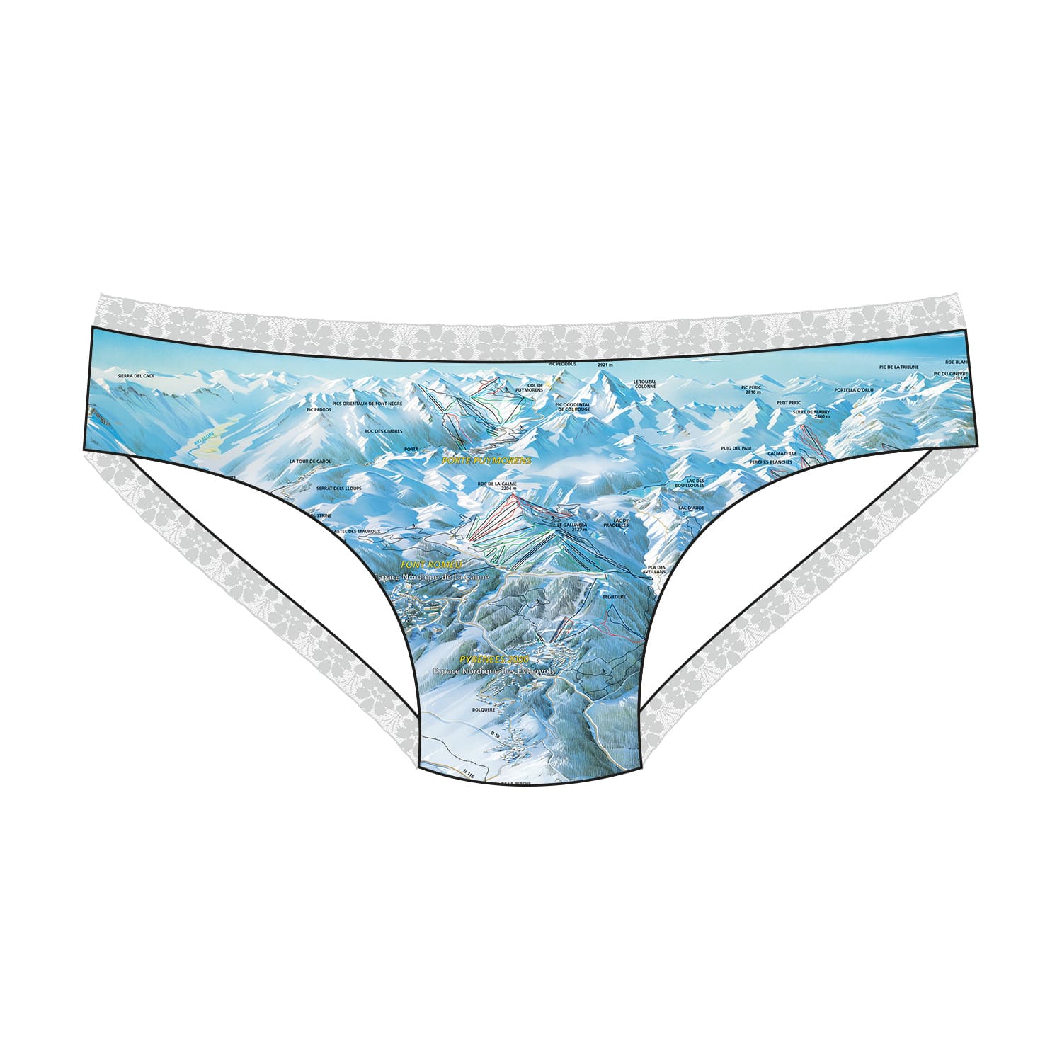 Culotte dentelle neiges catalanes