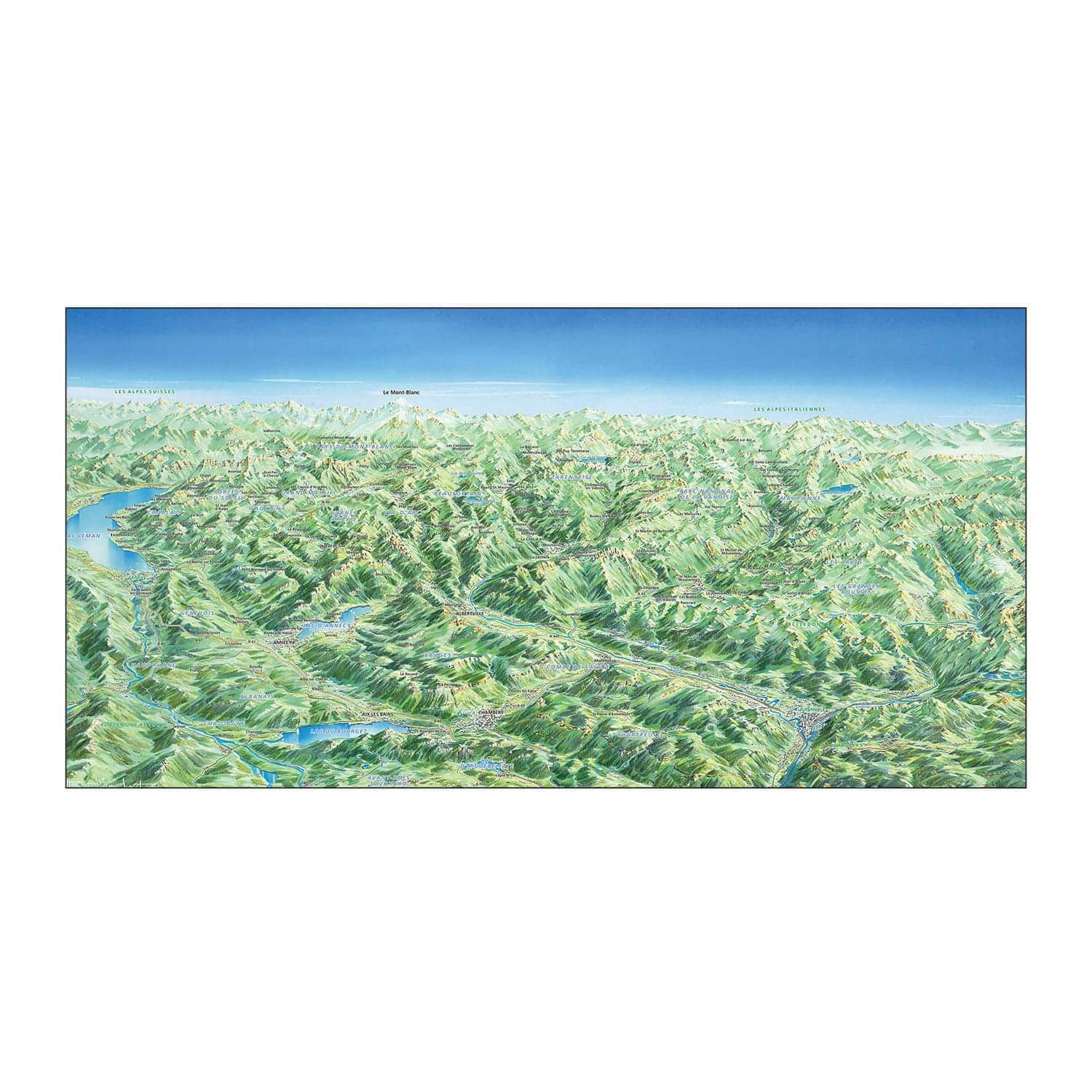 Serviette 70x140 générique alpes été