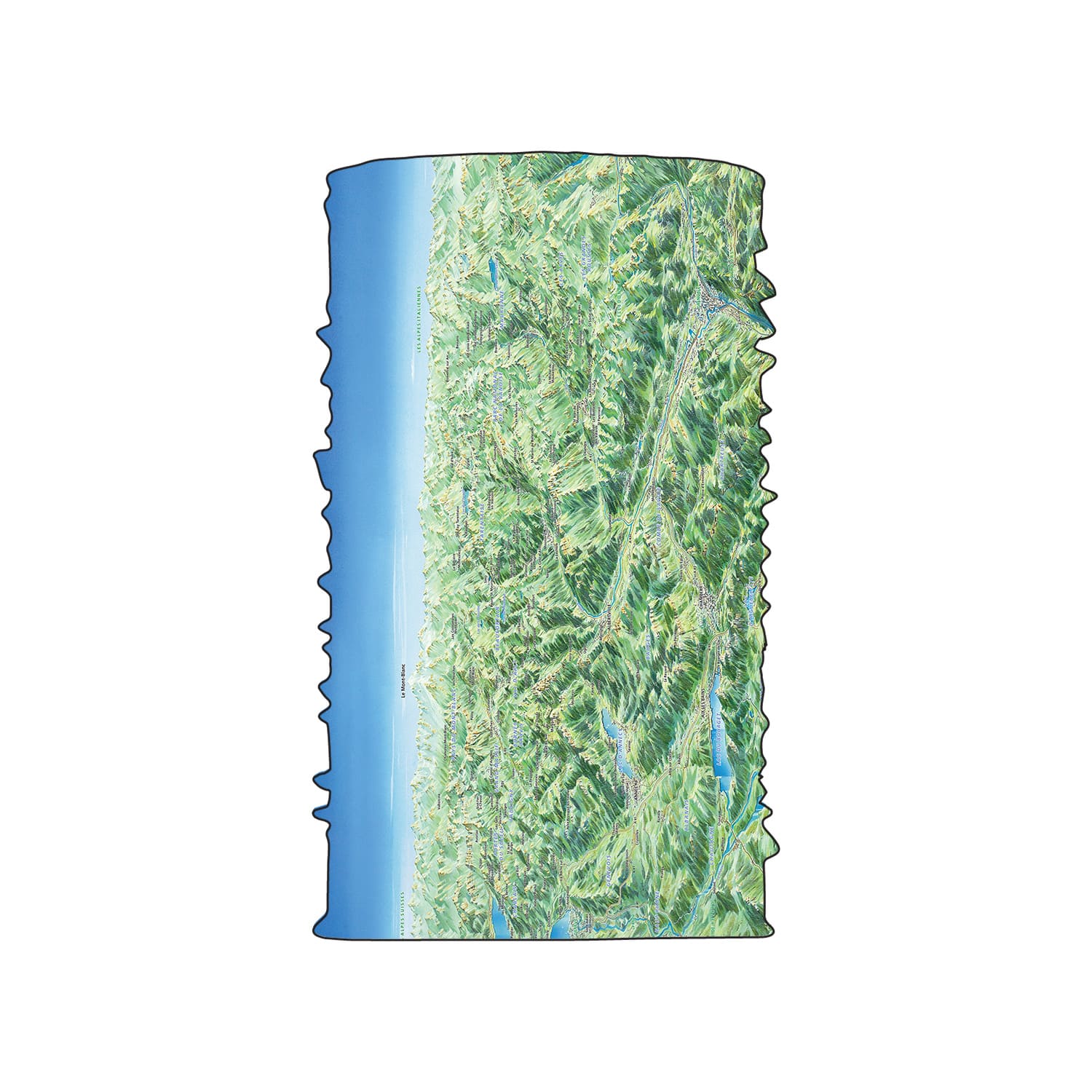 Tour de cou tubulaire générique alpes été