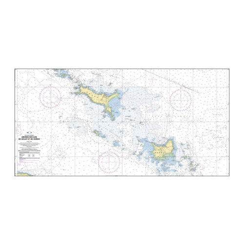 Serviette 70x140 Shom îles Houat et Hoëdic
