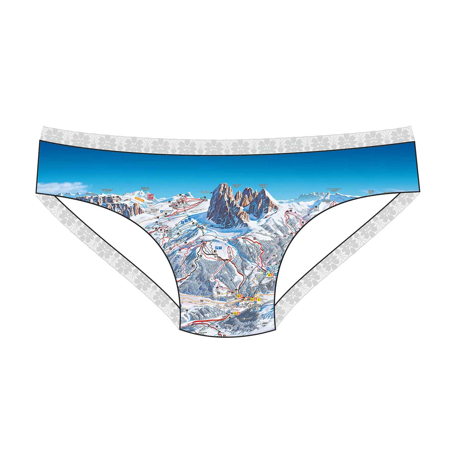Culotte dentelle Val Gardena Gröden Seiser Alm
