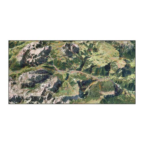 Serviette 70x140 Val Gardena Gröden Seiser Alm