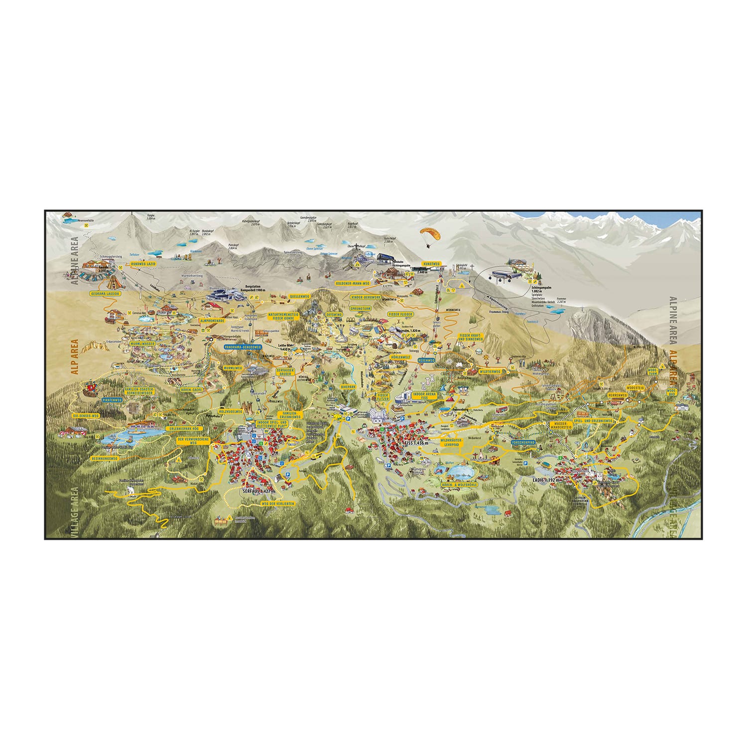 Serviette 70x140 Serfaus Fiss Ladis