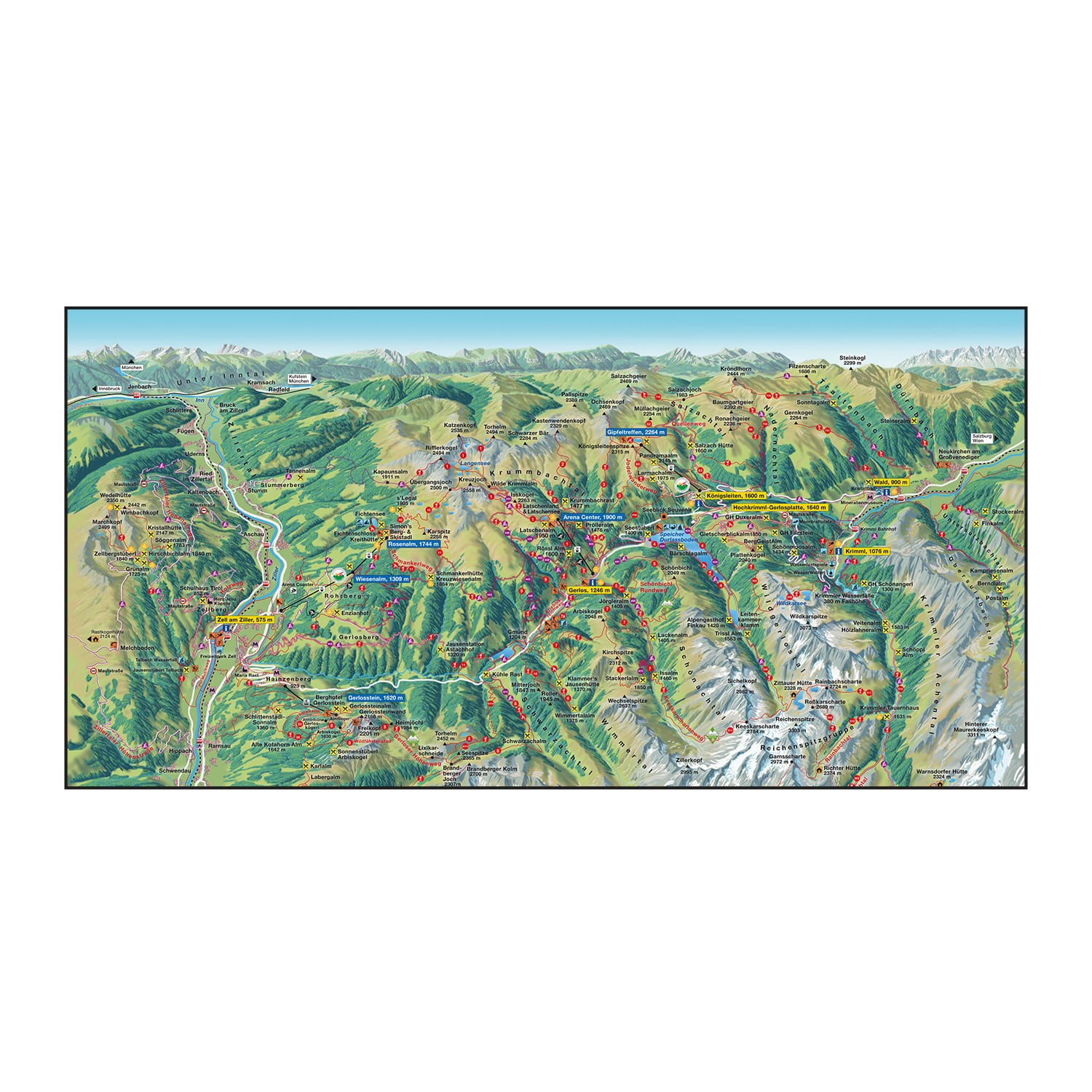 Serviette 70x140 Zillertal Arena