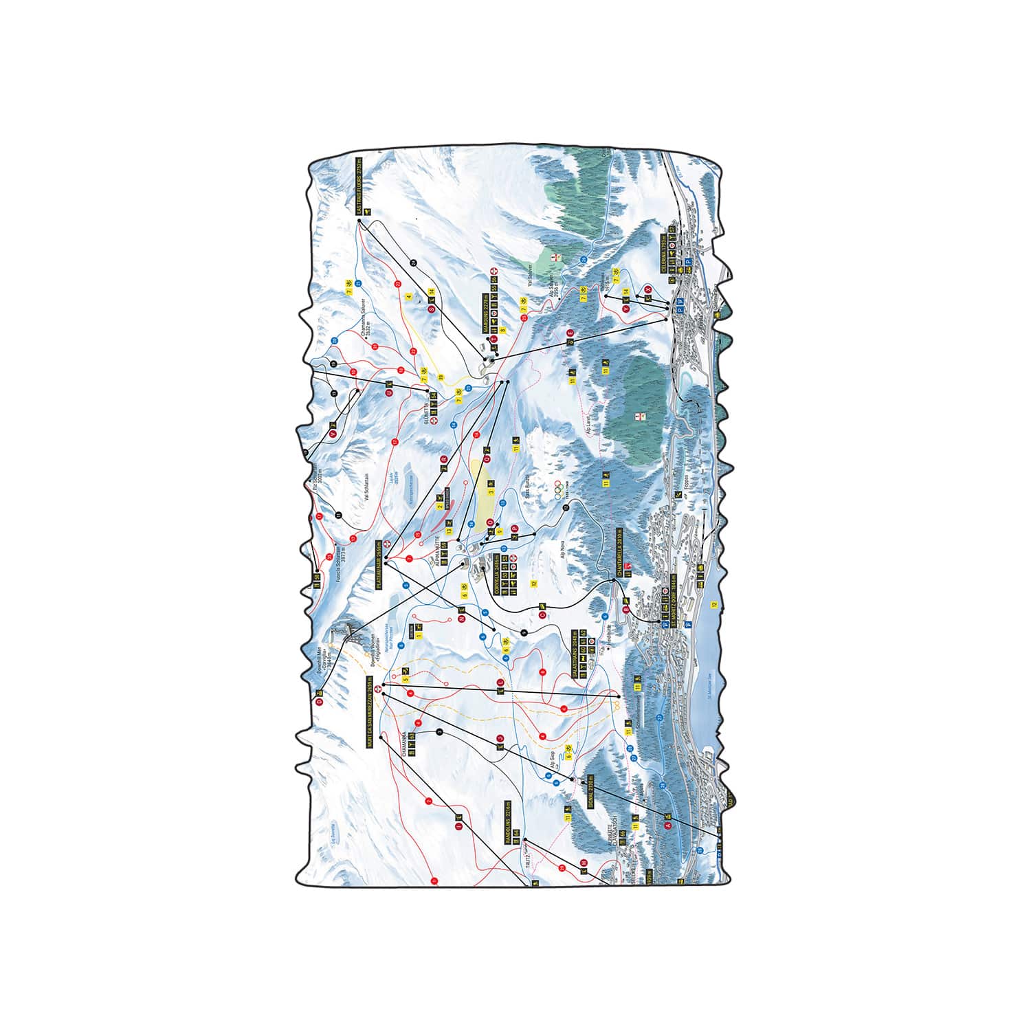 Tour de cou tubulaire St. Moritz Corviglia